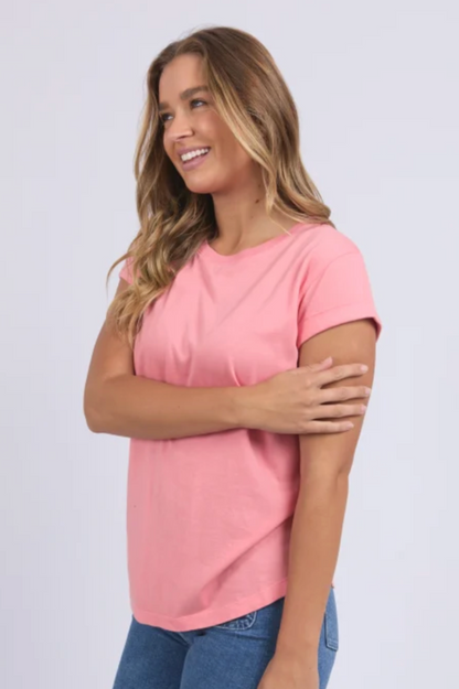 Foxwood Manly Tee - Rose Pink