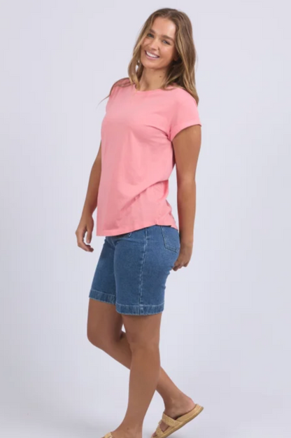Foxwood Manly Tee - Rose Pink