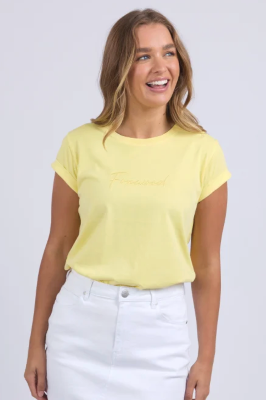 Foxwood Signature Tee - Lemon