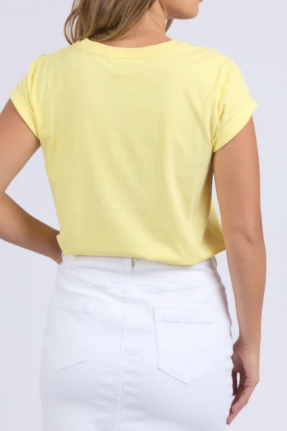 Foxwood Signature Tee - Lemon