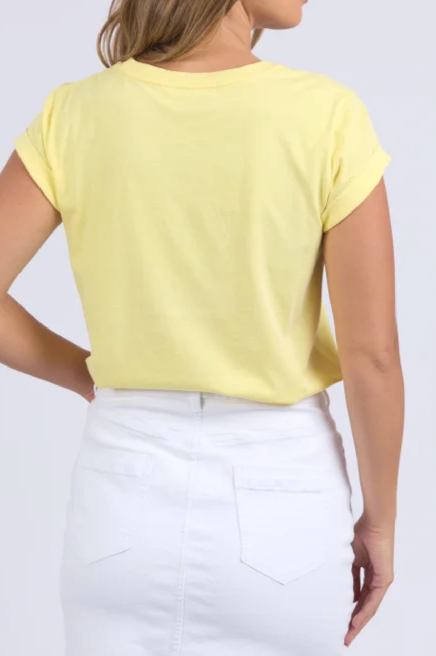 Foxwood Signature Tee - Lemon