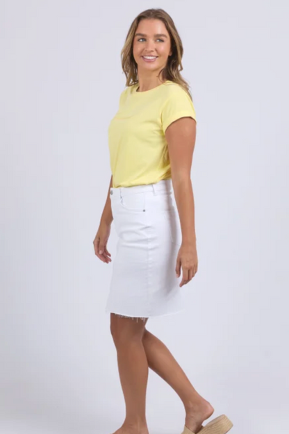 Foxwood Signature Tee - Lemon