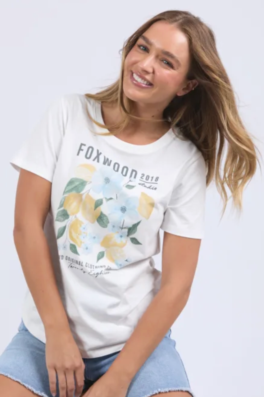 Foxwood Limoncello Tee - Vint White