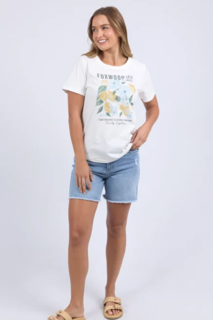 Foxwood Limoncello Tee - Vint White