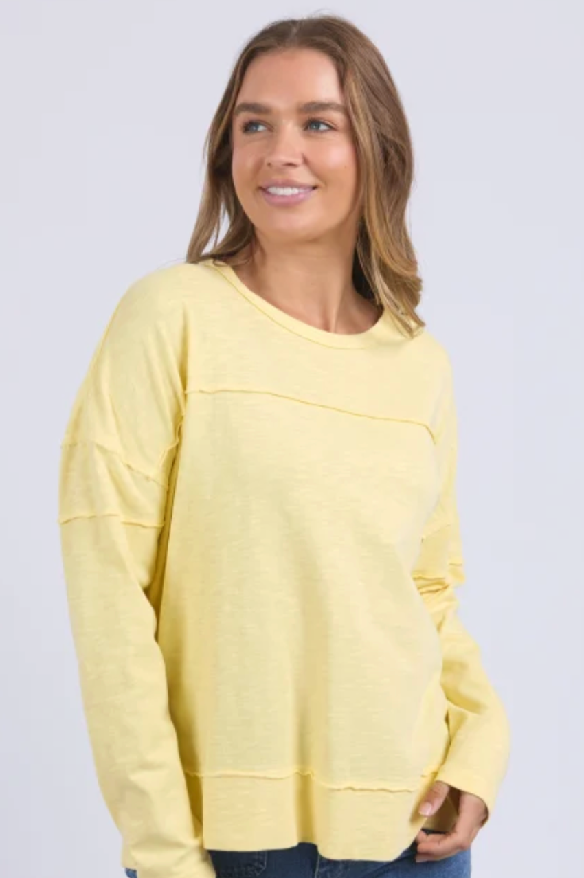 Foxwood Jayne Throw On Top - Lemon