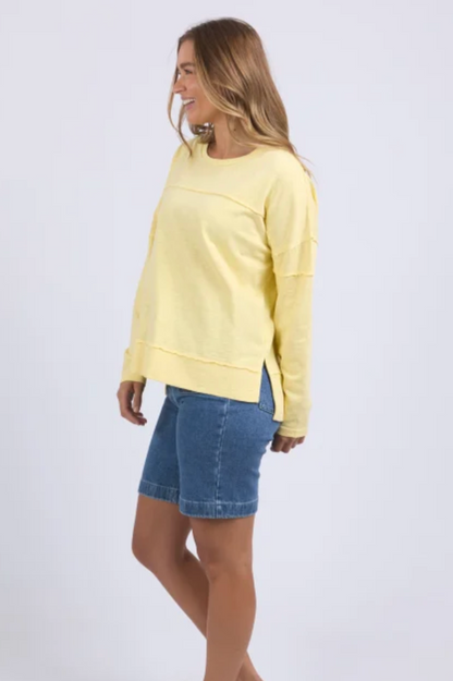 Foxwood Jayne Throw On Top - Lemon
