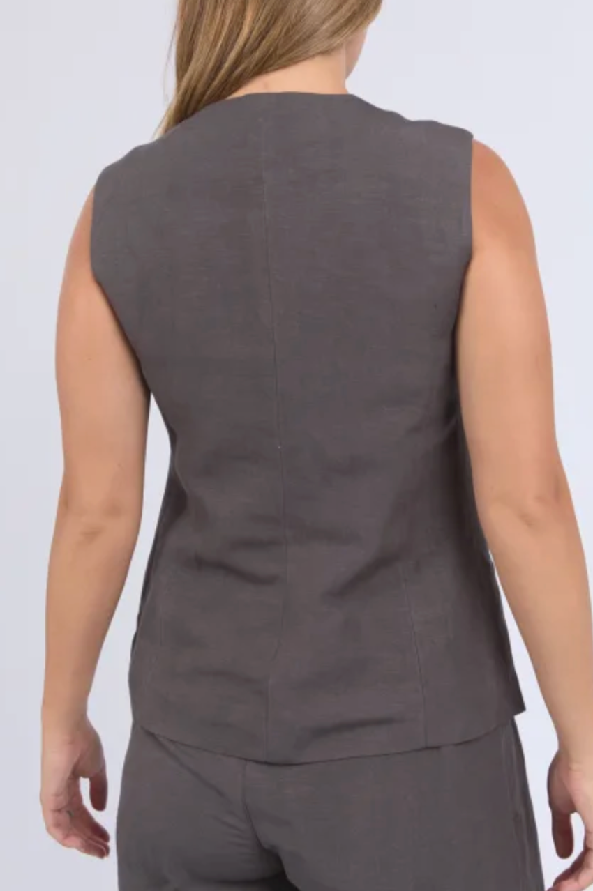Foxwood Peyton Vest - Charcoal