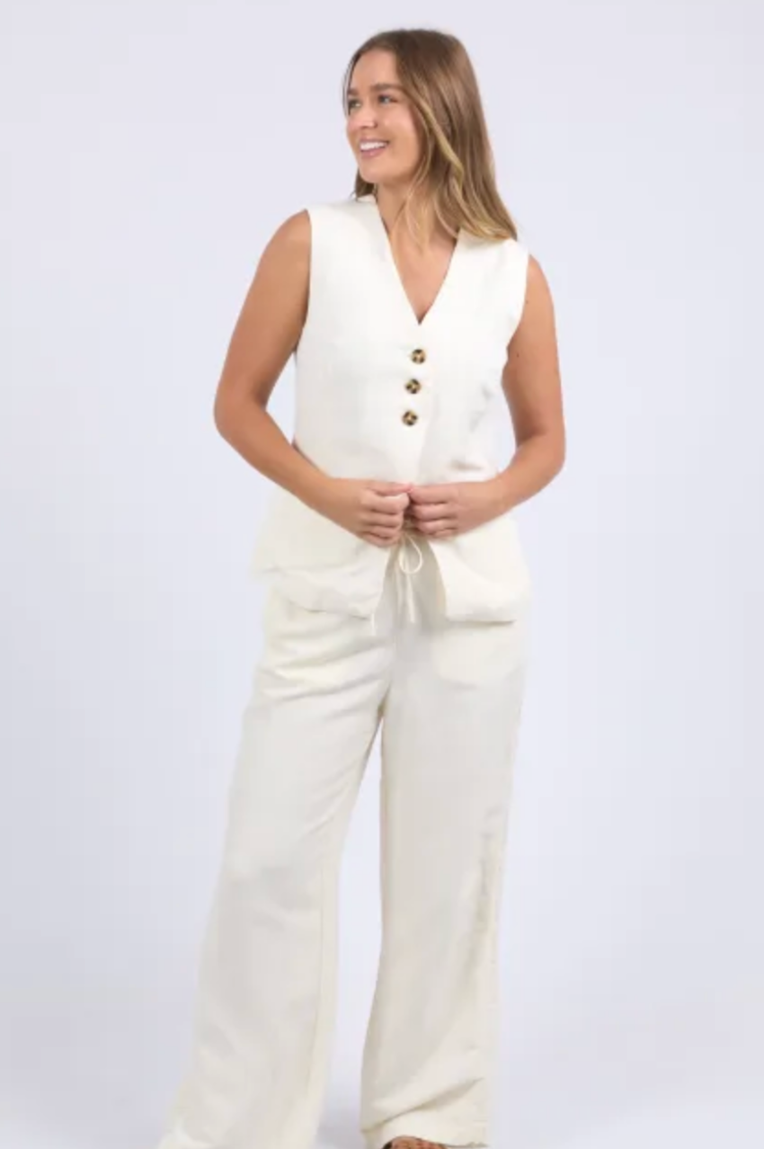 Foxwood Peyton Vest - Vint White
