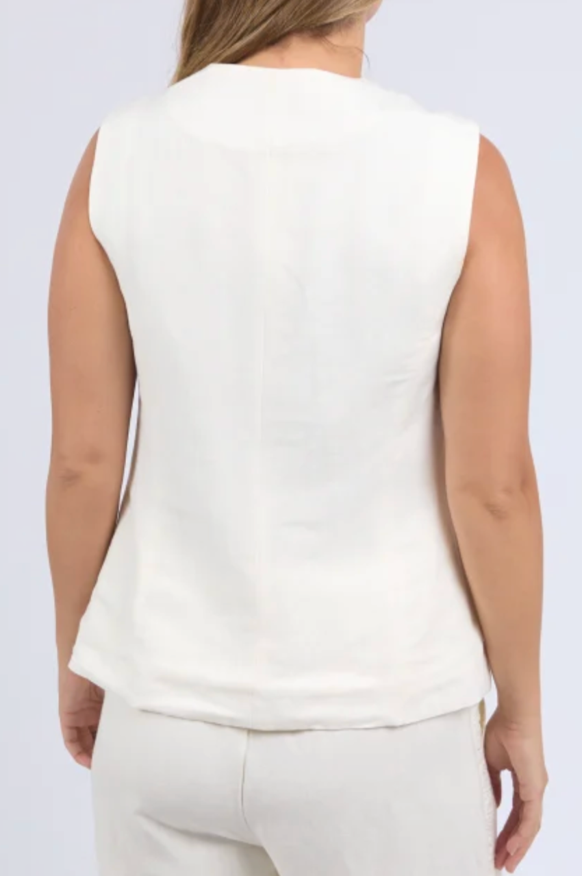 Foxwood Peyton Vest - Vint White