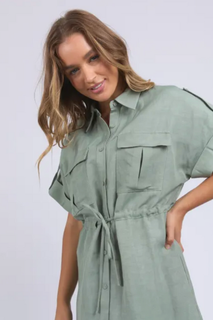Foxwood Willow Shirt Dress - Iceberg