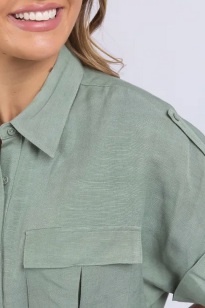 Foxwood Willow Shirt Dress - Iceberg