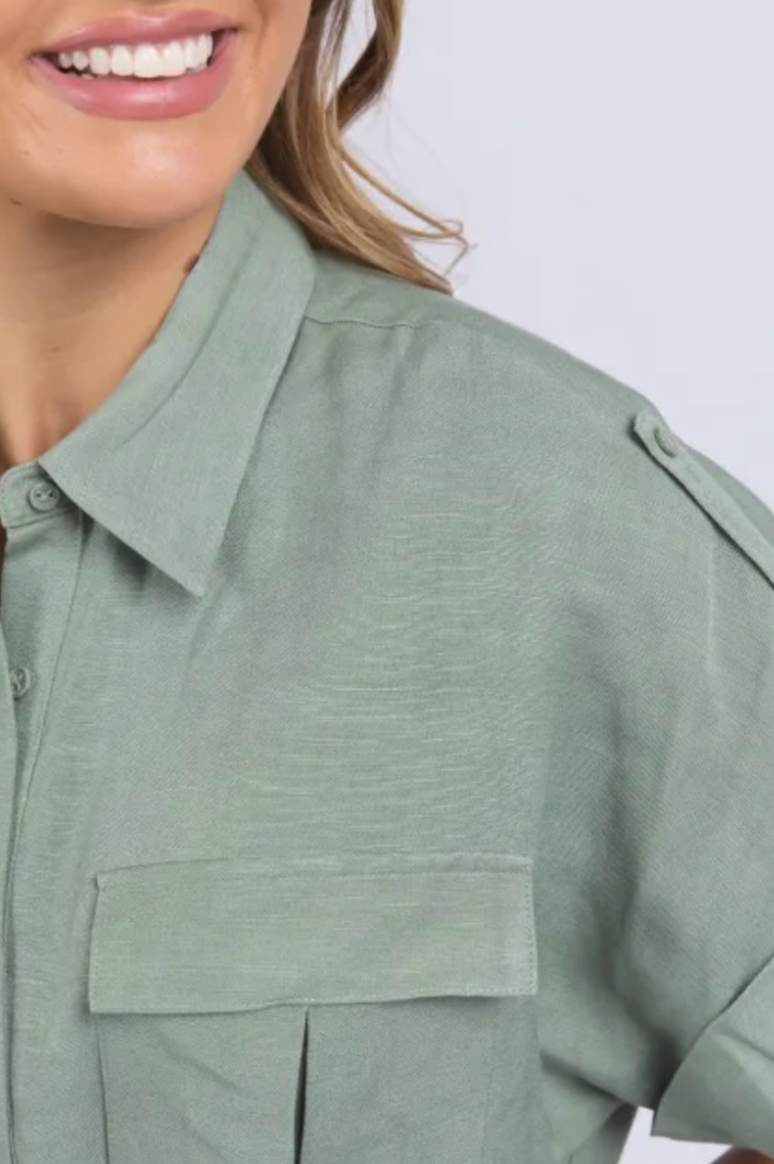 Foxwood Willow Shirt Dress - Iceberg