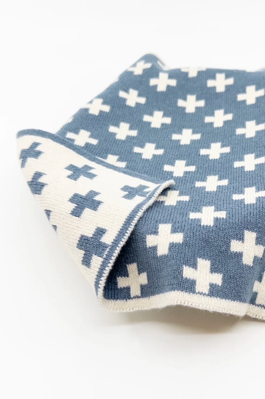 Multi Cloth 2pk - Navy Denim Checker
