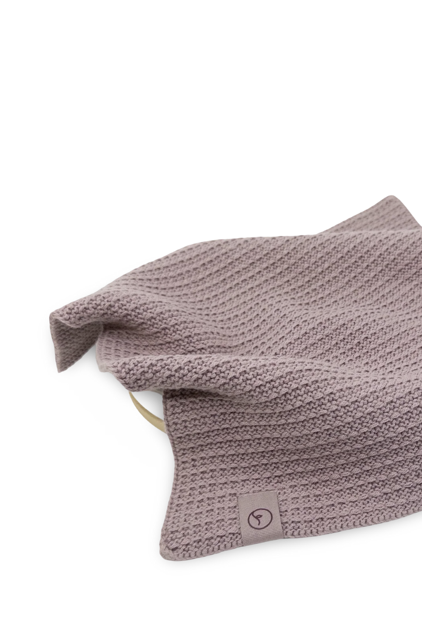 Organic Cotton Face Cloth 2pk - Orchid