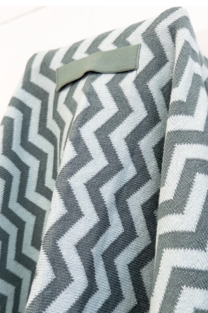 Hair & Travel Towel - Sea Foam Chevron