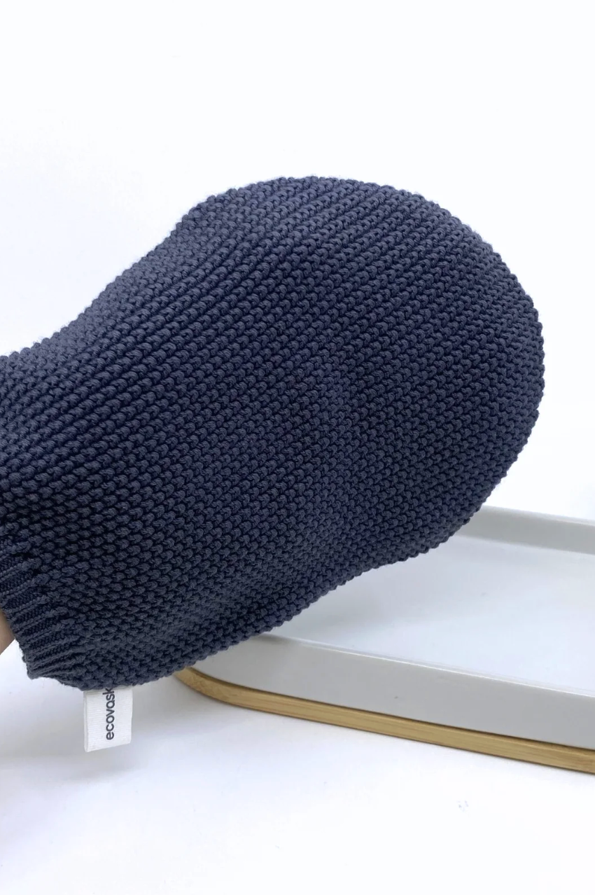 Organic Cotton Wash Mitt - Graphite