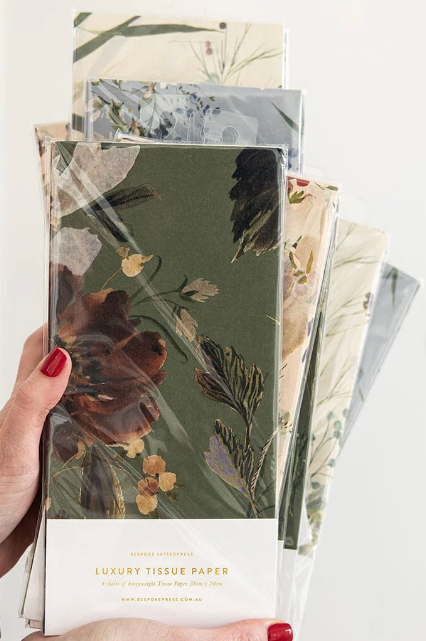 Tissue Paper - Vintage Botanical 4 Pk