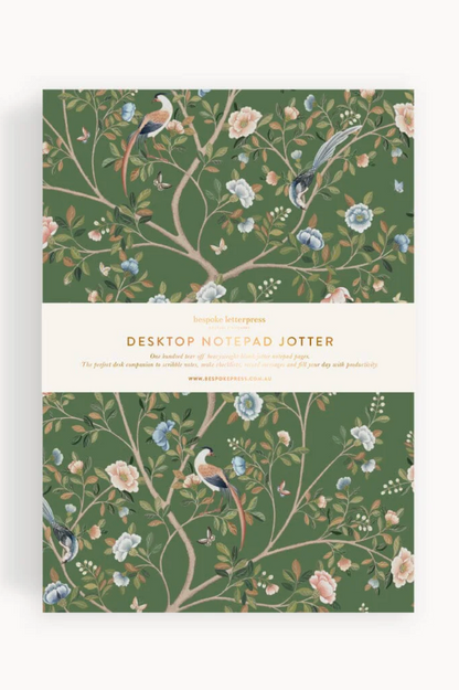 Notepad Desktop Jotter - Camellia Tree