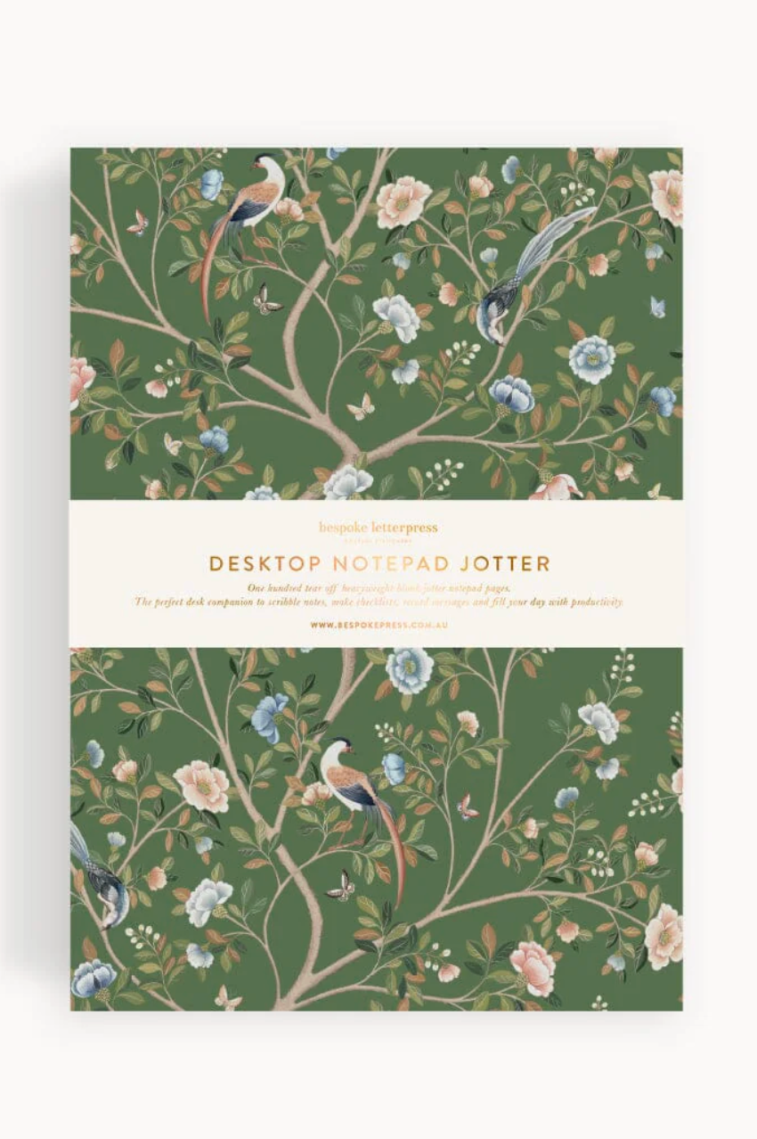Notepad Desktop Jotter - Camellia Tree