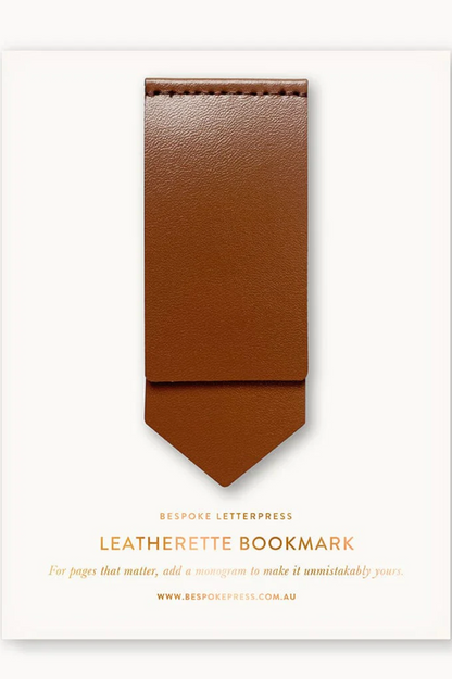 Leatherette Bookmark - Espresso
