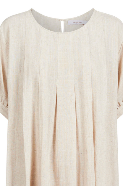 Ingrid Pleat Top - Canvas