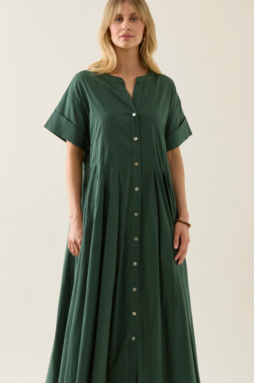 Aurora Pleat Maxi - Myrtle