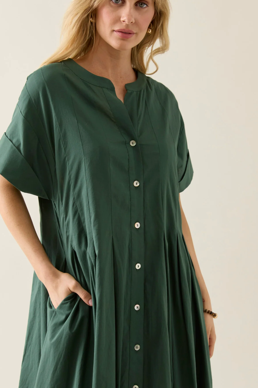 Aurora Pleat Maxi - Myrtle