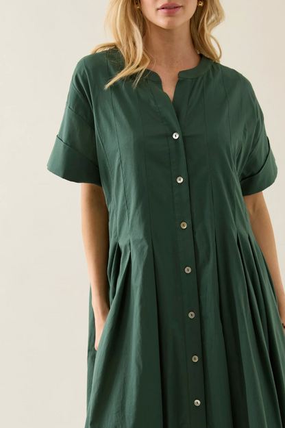 Aurora Pleat Maxi - Myrtle
