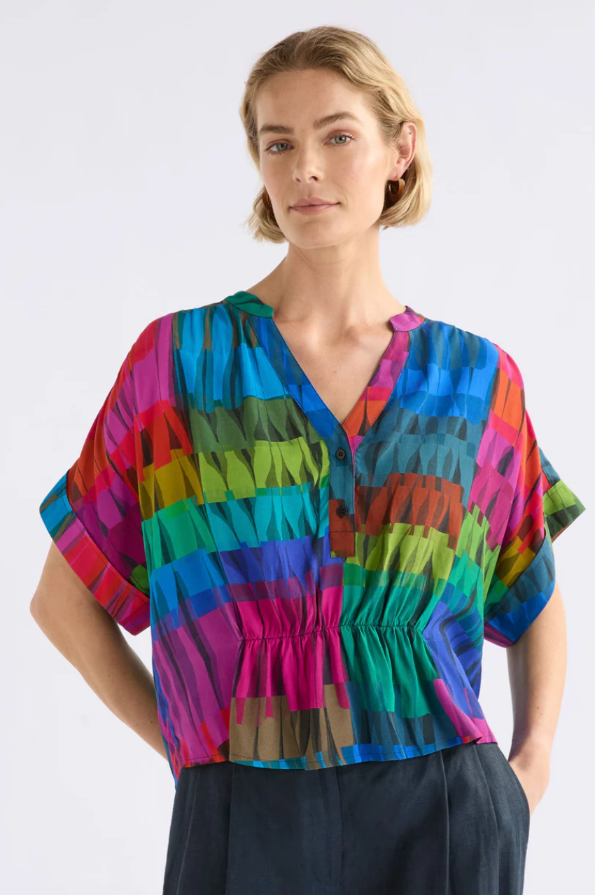 Seka Top - Lind Dark Print
