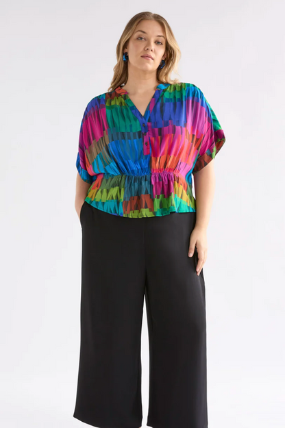 Seka Top - Lind Dark Print