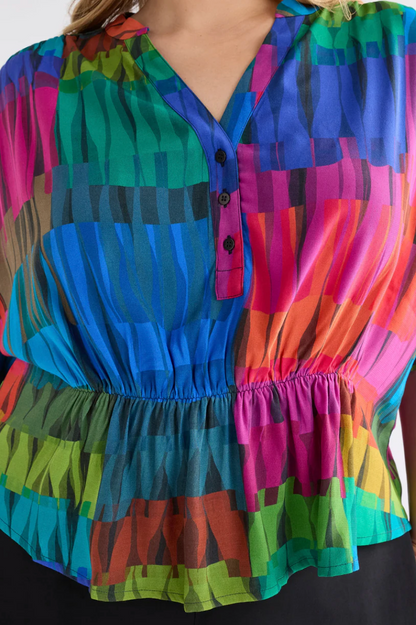 Seka Top - Lind Dark Print
