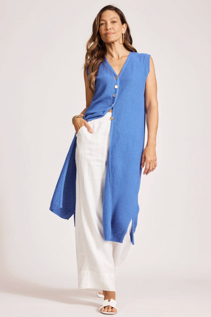 Artemis Knit Vest - Aegean