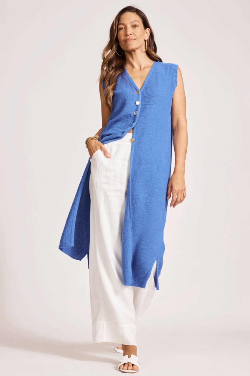 Artemis Knit Vest - Aegean