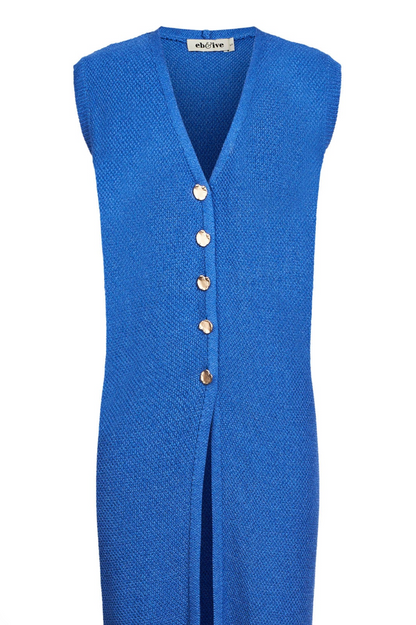 Artemis Knit Vest - Aegean