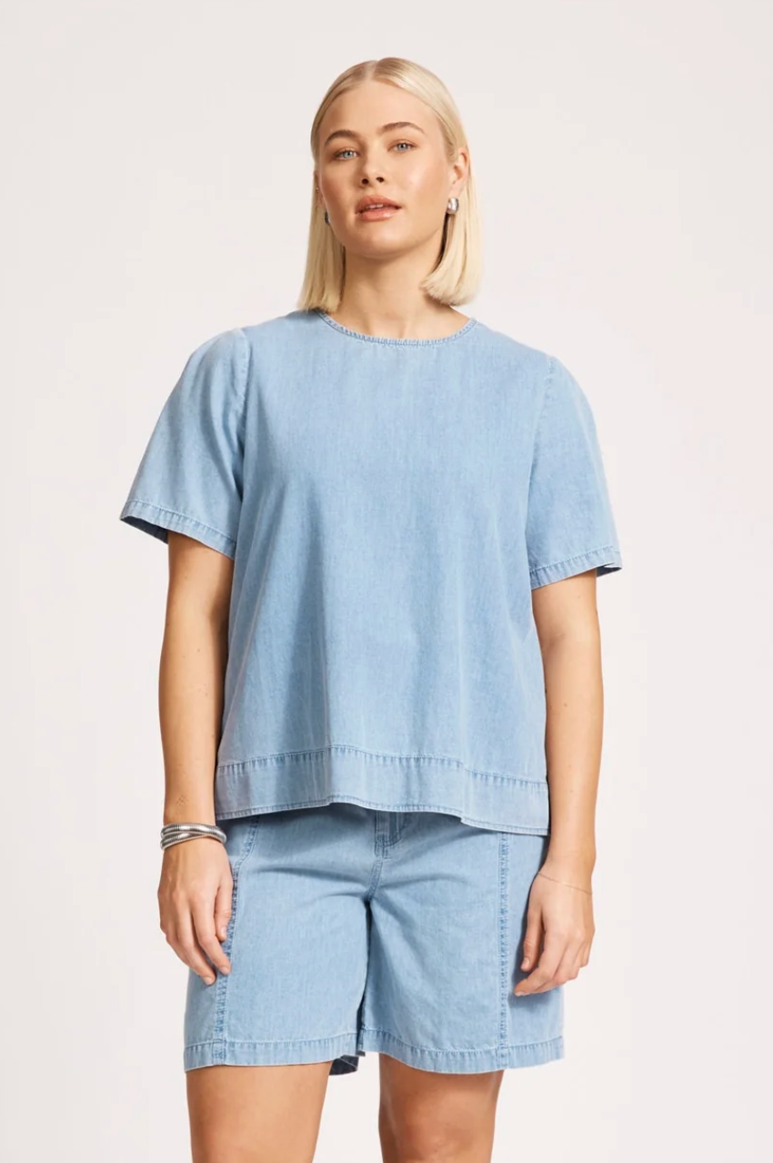 Melenia Denim Top - Denim