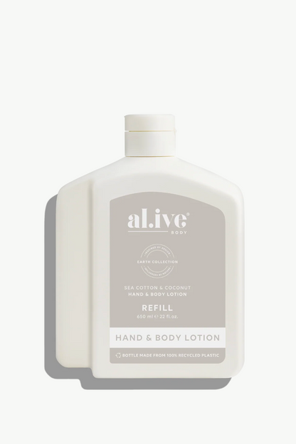 Alive 650ml Body Lotion Refill