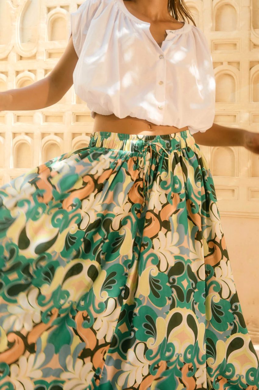 Aurora Maxi Skirt - Paisley