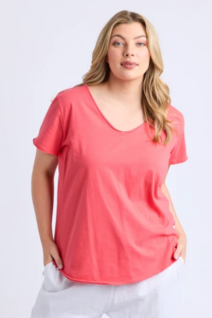 Elm Pima Vee Tee - Cayenne