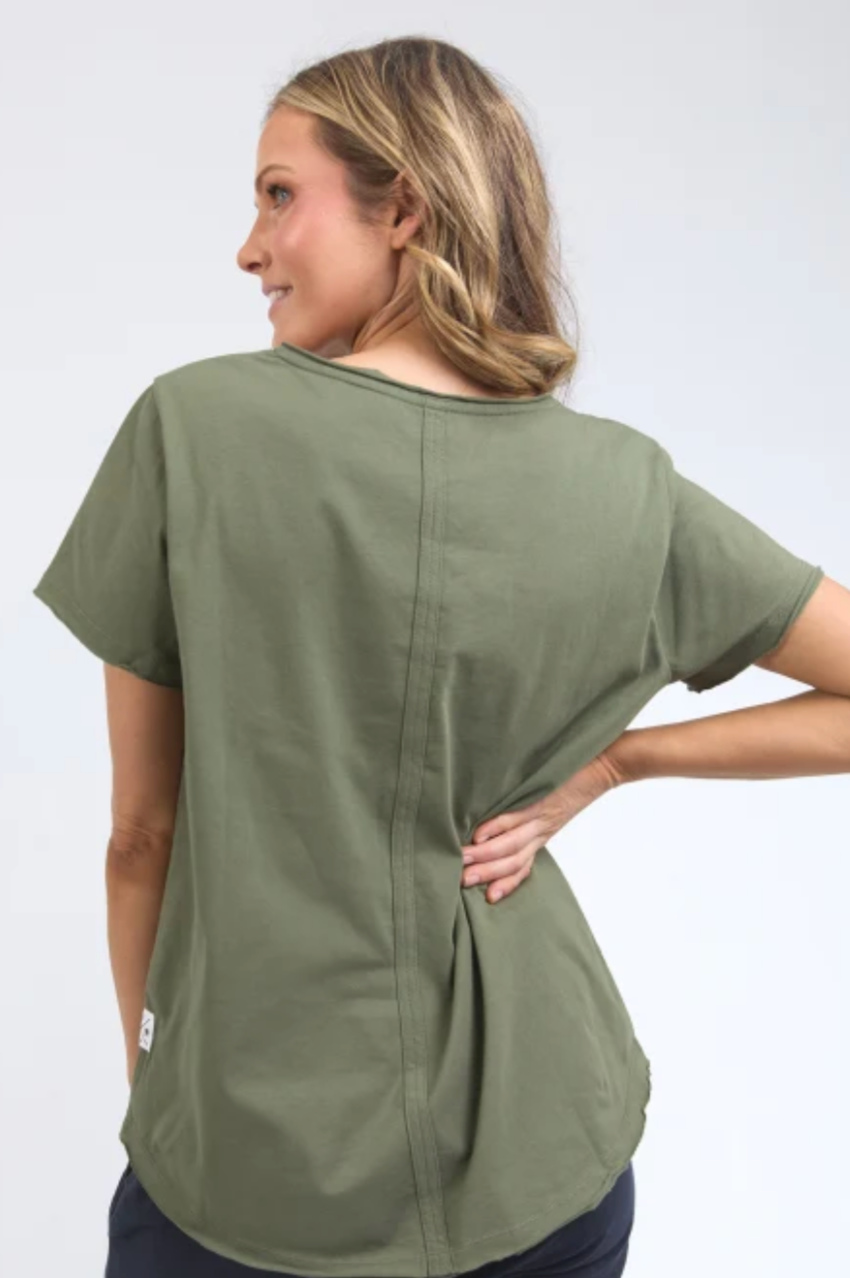 Elm Pima Vee Tee - Khaki