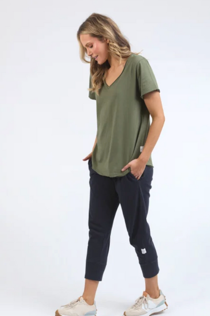 Elm Pima Vee Tee - Khaki