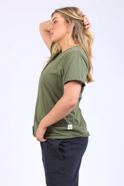 Elm Pima Vee Tee - Khaki