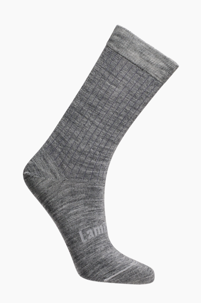 Merino Wool Crew Socks - Grey