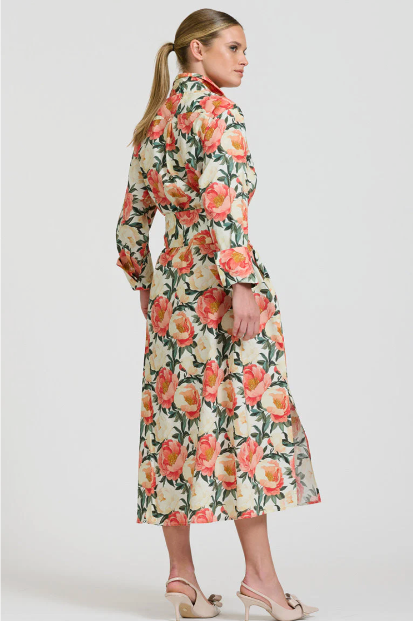 Amelie Shirt Dress - Peony