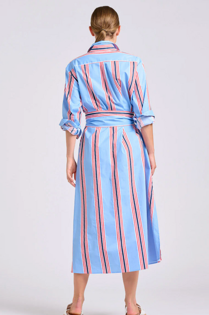 Luna Shirt Dress - Nautical Stripe