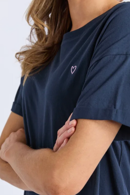 Elm Halli S/S Tee - Navy