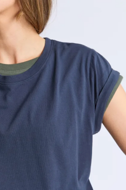 Foxwood Manly Tee - Navy