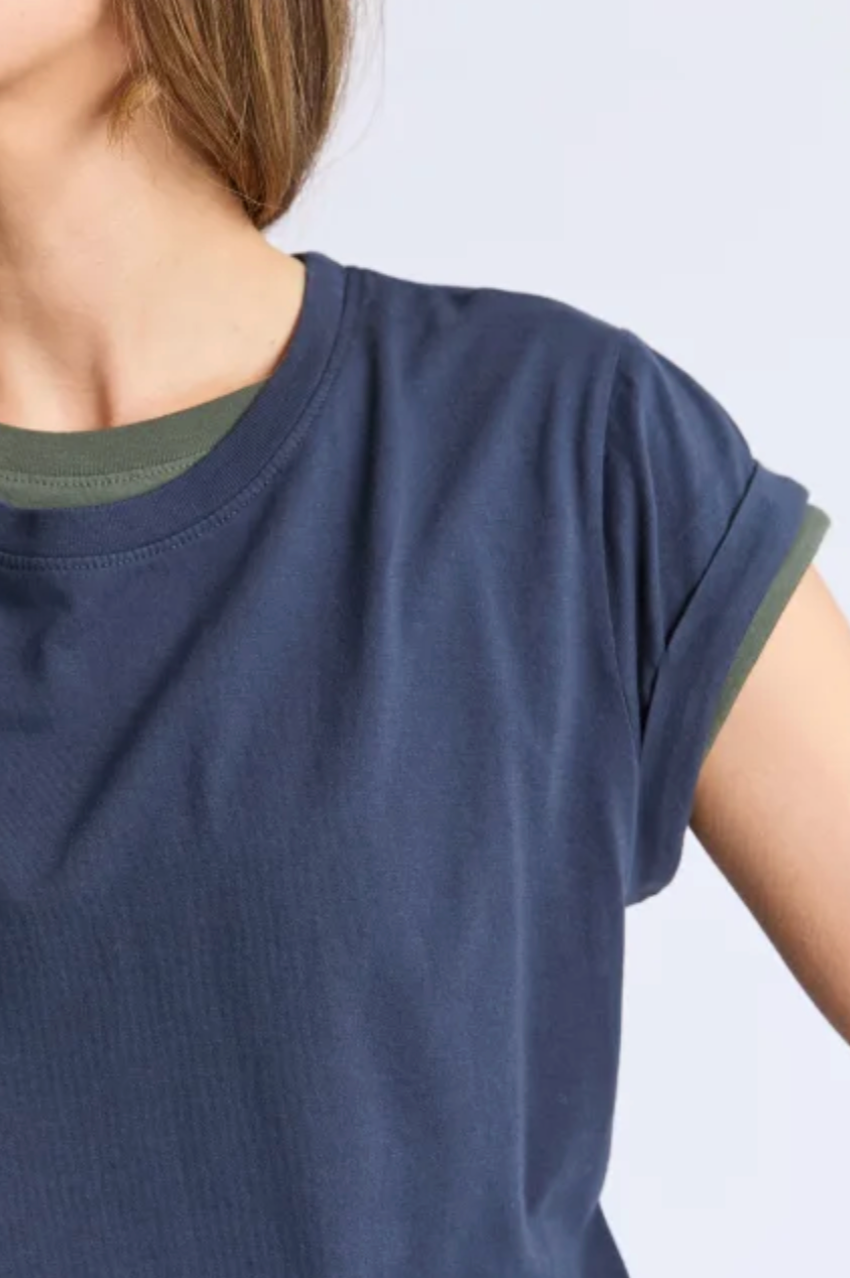 Foxwood Manly Tee - Navy