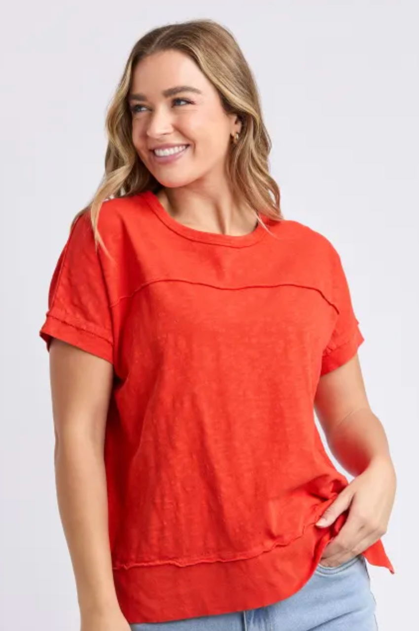 Foxwood Allison Tee - Tangelo
