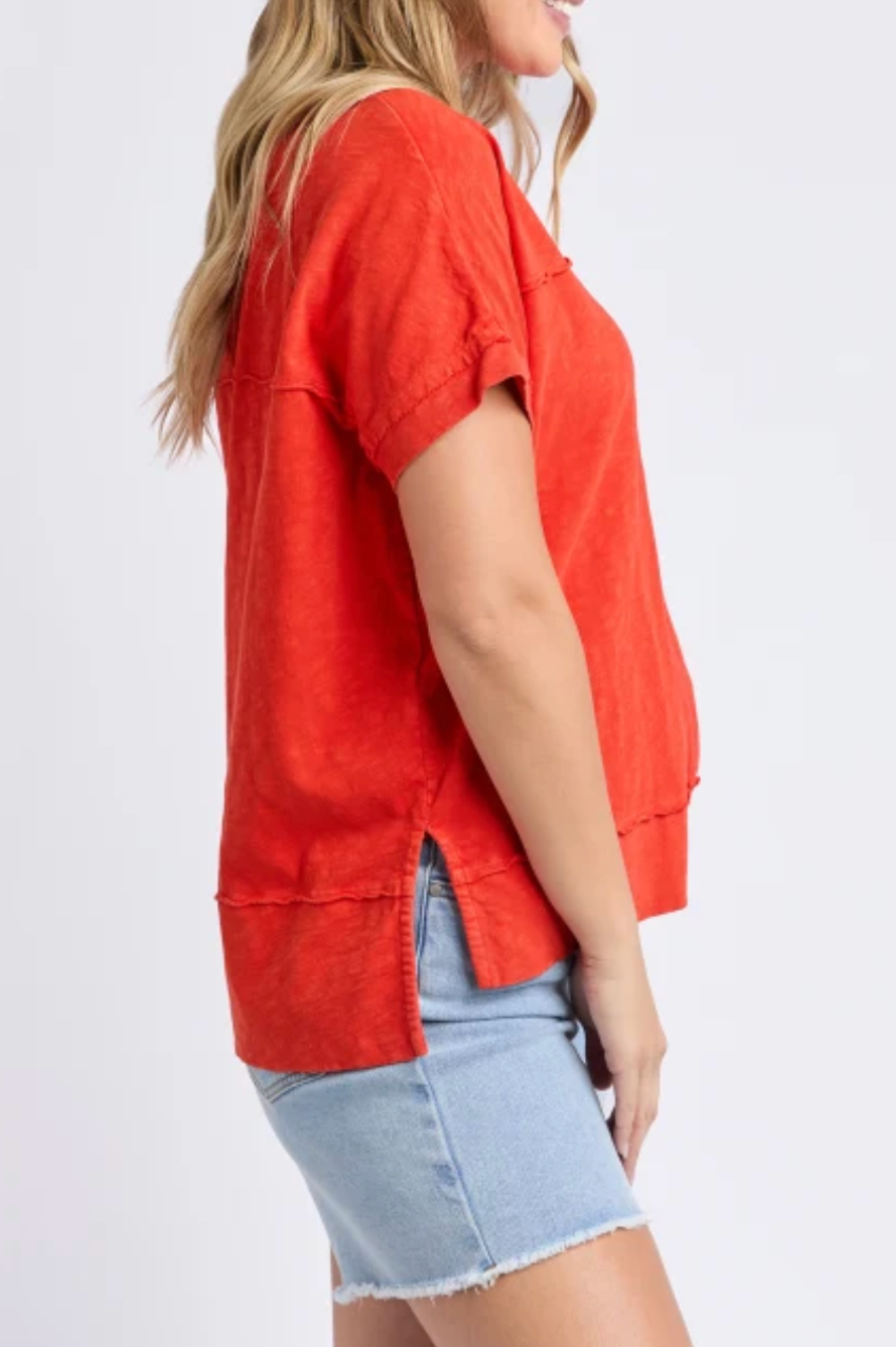 Foxwood Allison Tee - Tangelo