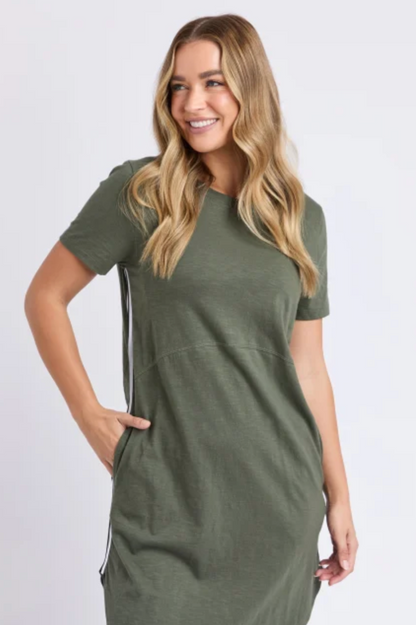 Foxwood Bay Tape Dress - Khaki